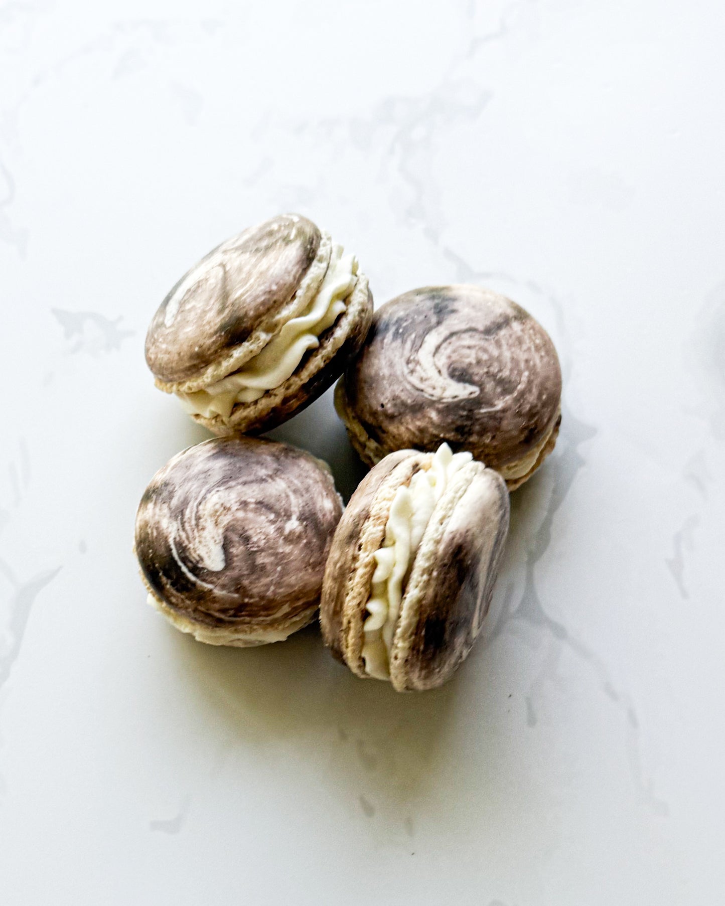 Caramel Latte Macarons