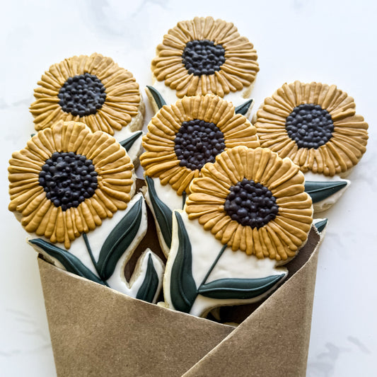 Sunflower Sugar Cookie Bouquet
