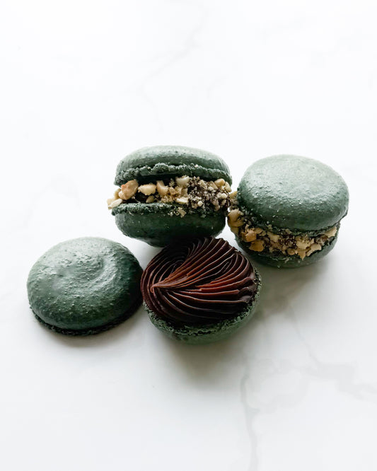 Chocolate Hazelnut Macarons