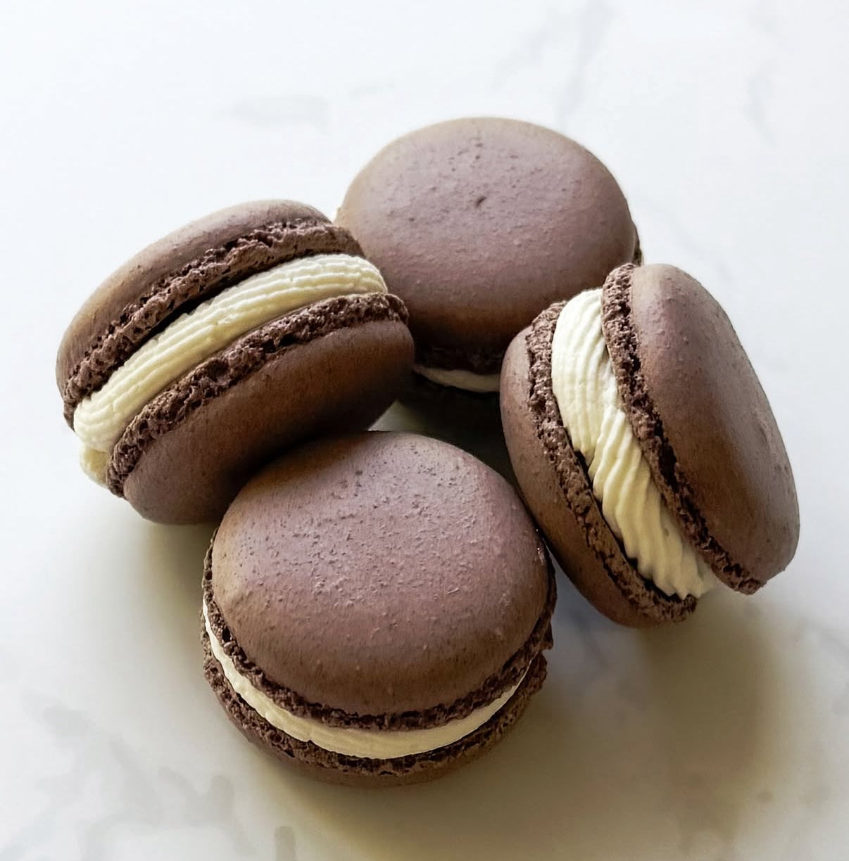 Chocolate Hazelnut Cheesecake Macarons